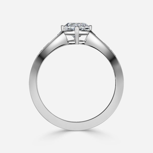 Eloise Platinum Unique Engagement Ring