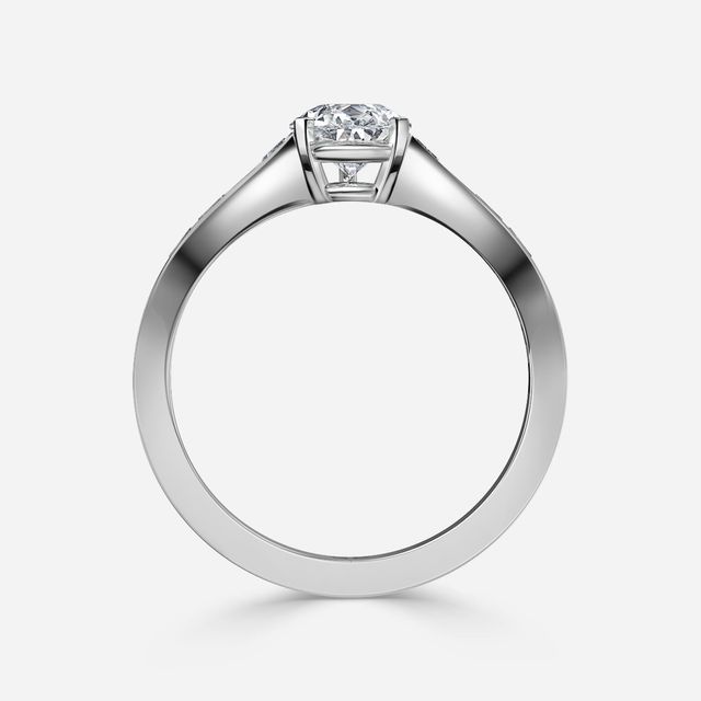 Eloise Platinum Unique Engagement Ring