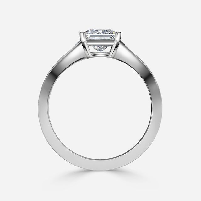 Eloise Platinum Unique Engagement Ring
