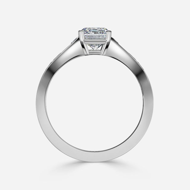 Eloise Platinum Unique Engagement Ring