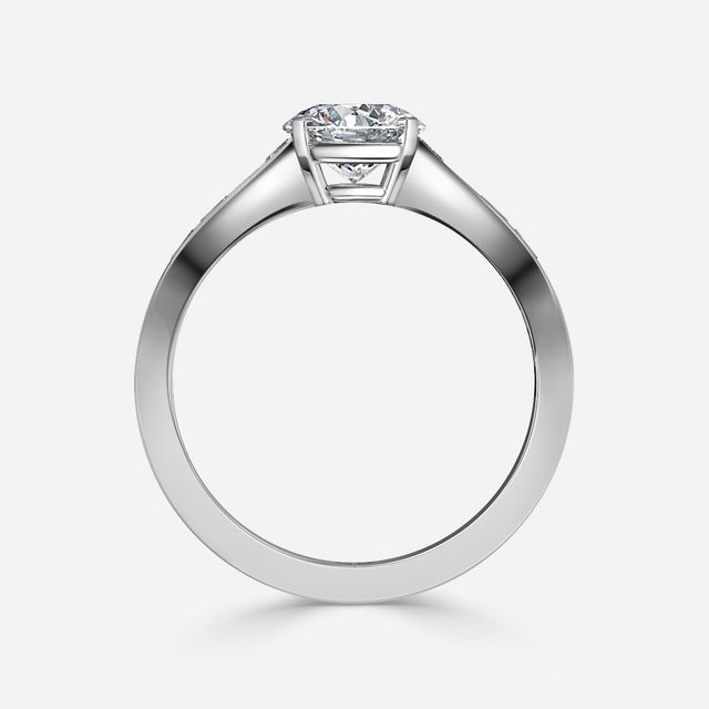 Eloise Platinum Unique Engagement Ring