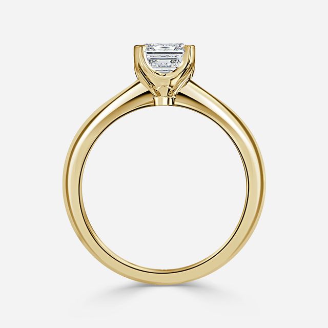 Isa Yellow Gold Solitaire Engagement Ring