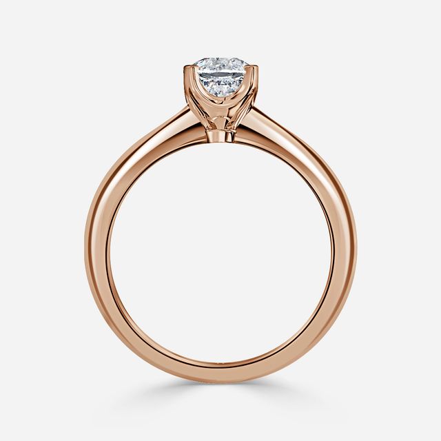 Isa Rose Gold Solitaire Engagement Ring