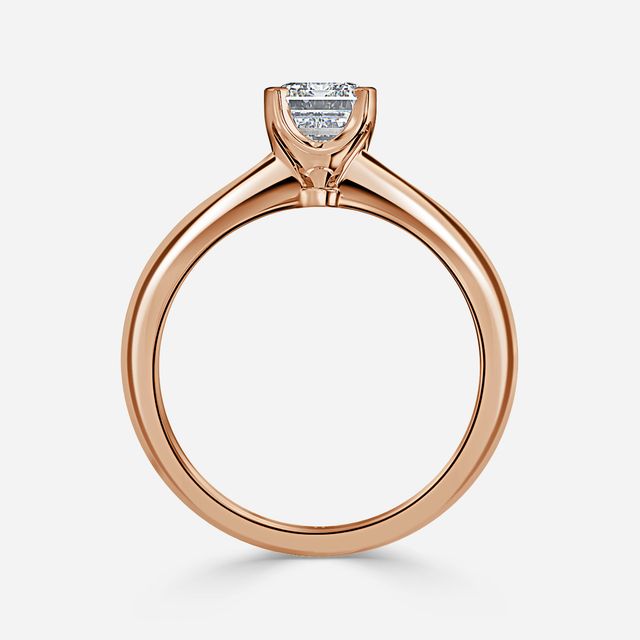 Isa Rose Gold Solitaire Engagement Ring