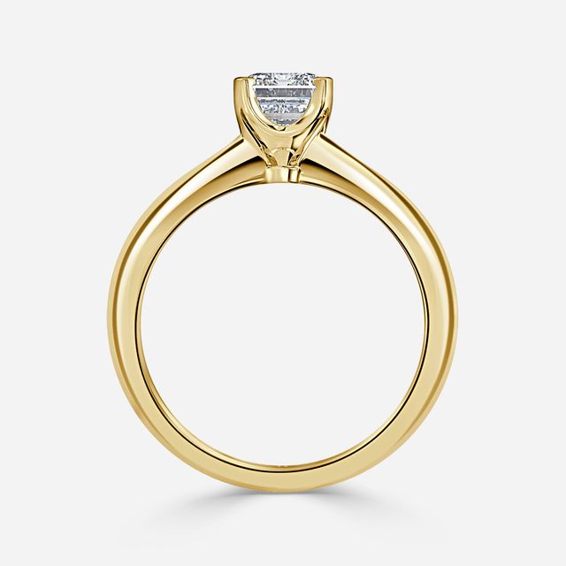 Isa Yellow Gold Solitaire Engagement Ring
