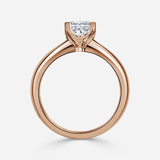Isa Rose Gold Solitaire Engagement Ring