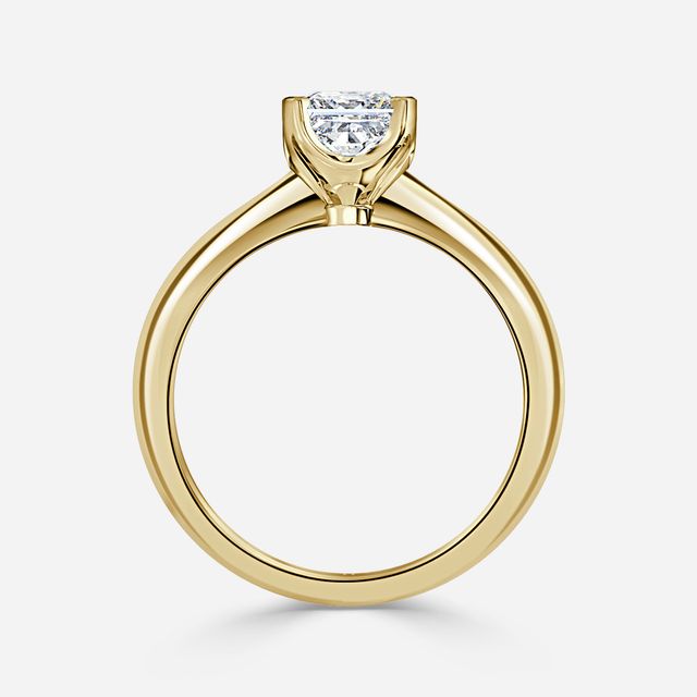 Isa Yellow Gold Solitaire Engagement Ring