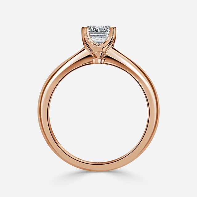 Isa Rose Gold Solitaire Engagement Ring