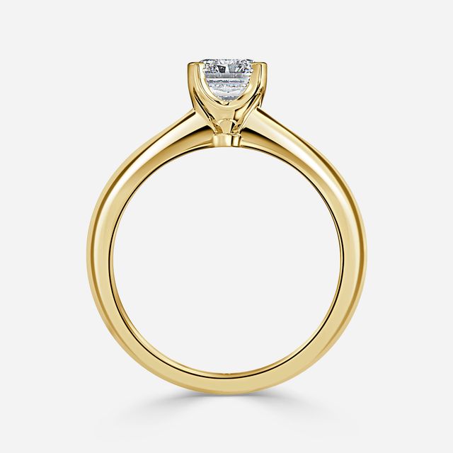 Isa Yellow Gold Solitaire Engagement Ring