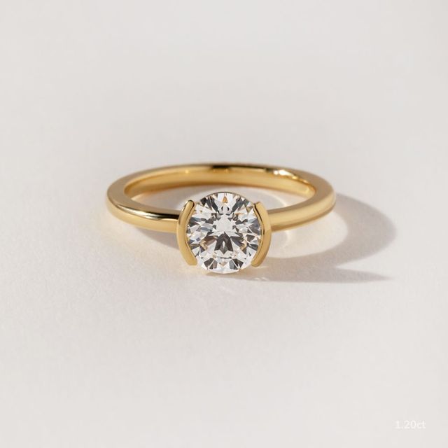 Avian Yellow Gold Solitaire Engagement Ring