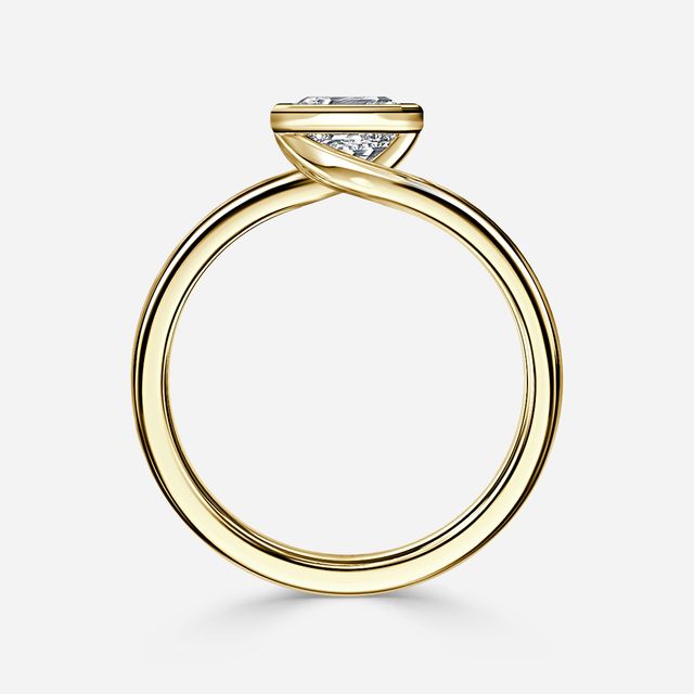 Sydney Yellow Gold Unique Engagement Ring