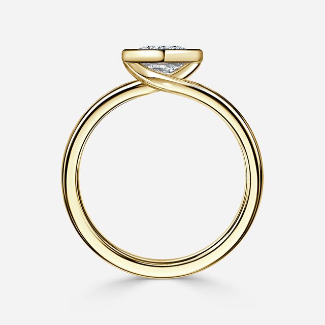 Sydney Yellow Gold Unique Engagement Ring