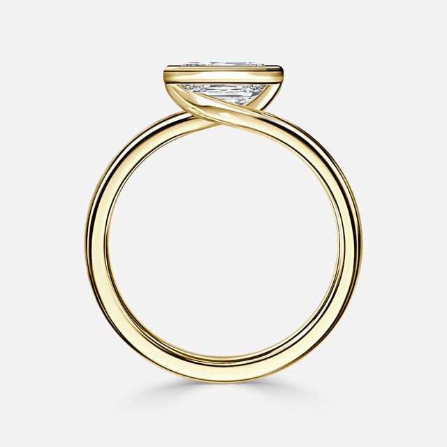 Sydney Yellow Gold Solitaire Bezel Set Engagement Ring