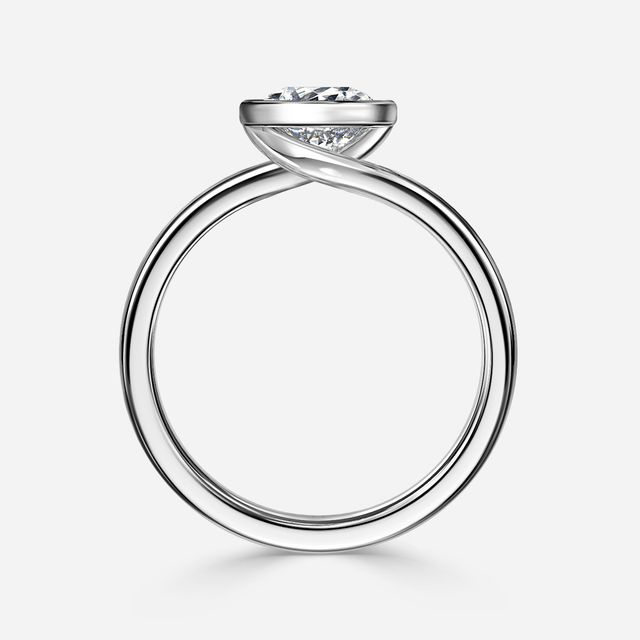 Sydney White Gold Unique Engagement Ring