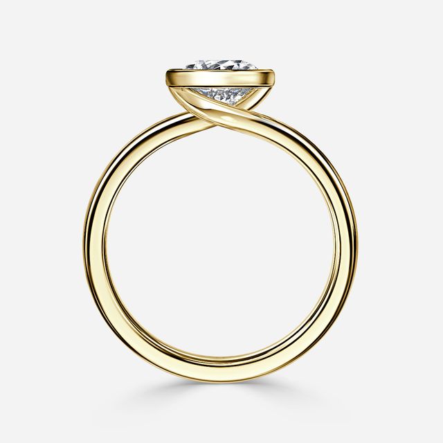 Sydney Yellow Gold Unique Engagement Ring
