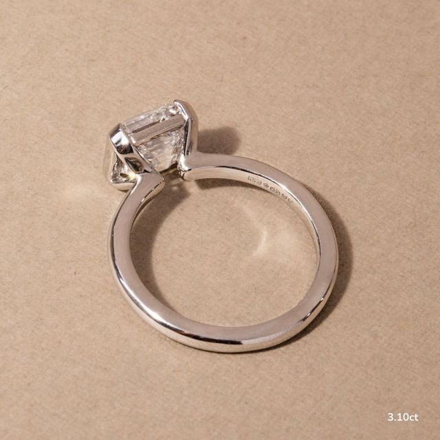 Avian White Gold Bezel Engagement Ring