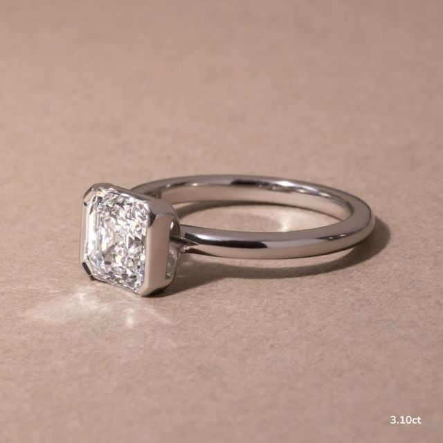 Avian White Gold Bezel Engagement Ring