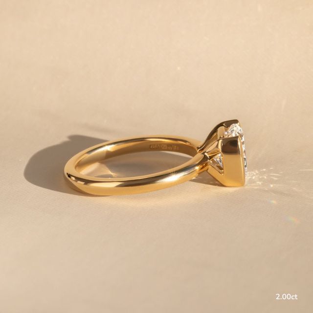 Avian Yellow Gold Solitaire Engagement Ring