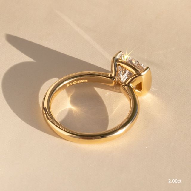 Avian Yellow Gold Solitaire Engagement Ring