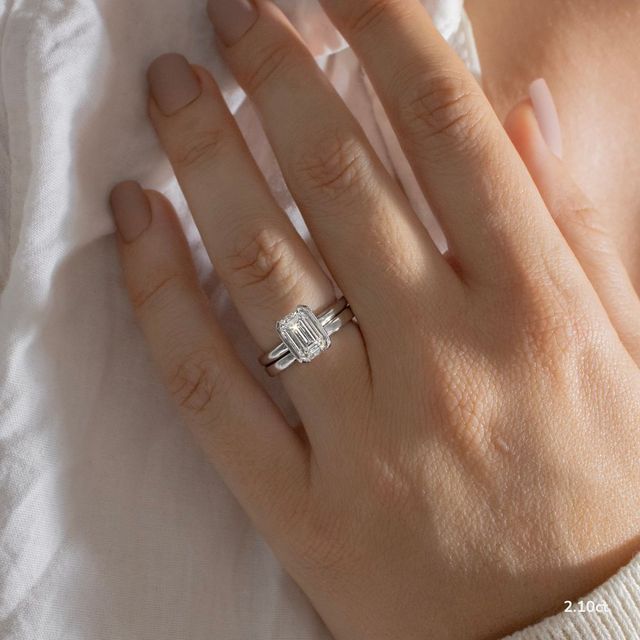 Avian White Gold Bezel Engagement Ring