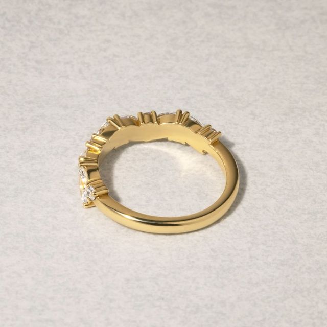 Taylor Round And Marquise Yellow Gold Eternity Ring
