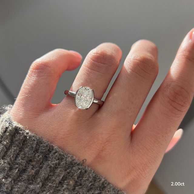Avian Platinum Solitaire Engagement Ring