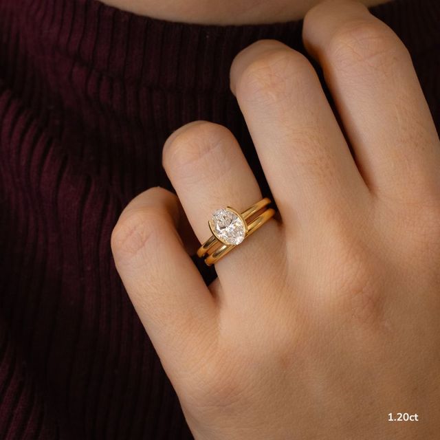 Avian Yellow Gold Solitaire Engagement Ring