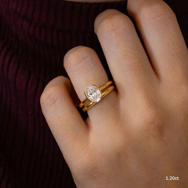 Avian Yellow Gold Solitaire Engagement Ring