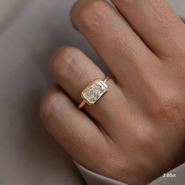 Sydney Yellow Gold Solitaire Bezel Set Engagement Ring