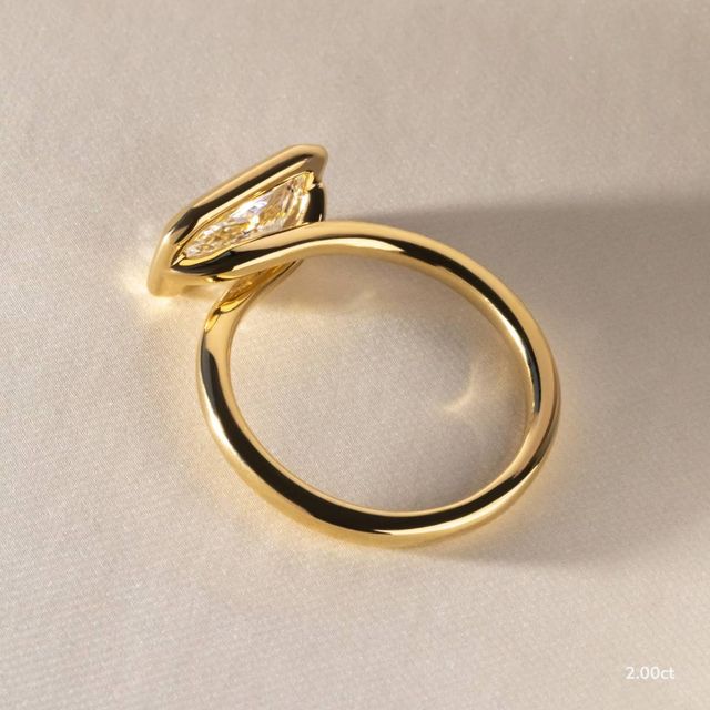 Sydney Yellow Gold Solitaire Bezel Set Engagement Ring