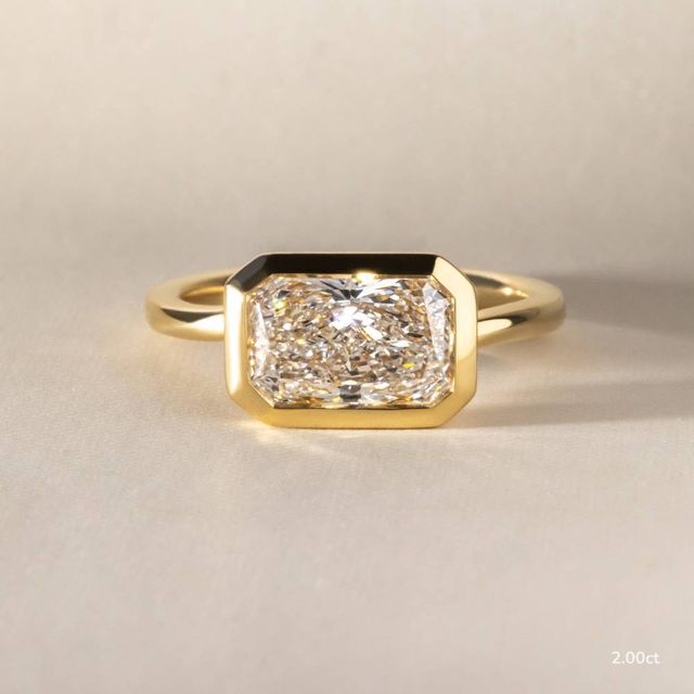 Sydney Yellow Gold Solitaire Bezel Set Engagement Ring