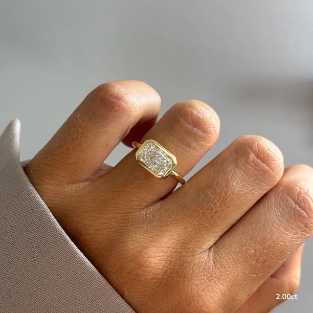 Sydney Yellow Gold Solitaire Bezel Set Engagement Ring