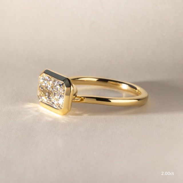 Sydney Yellow Gold Solitaire Bezel Set Engagement Ring