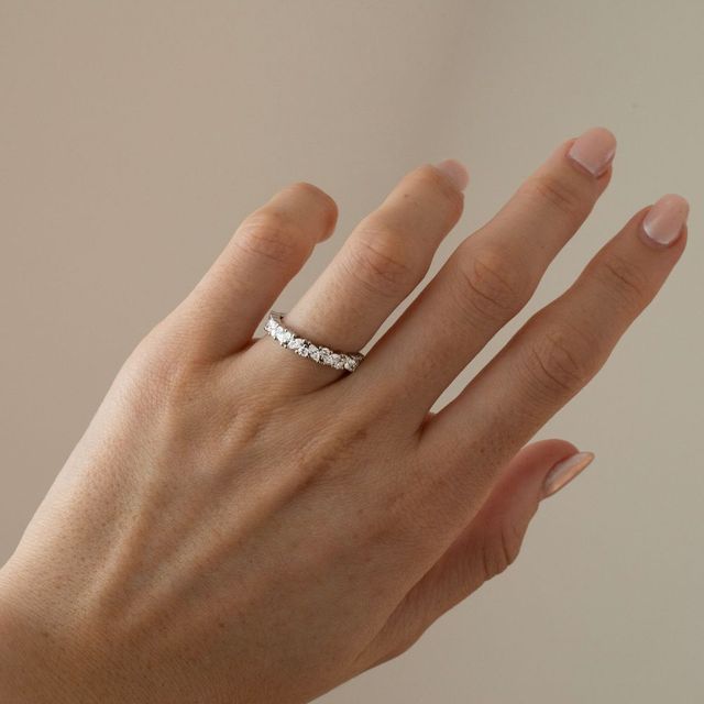 Taylor Round And Marquise Platinum Eternity Ring