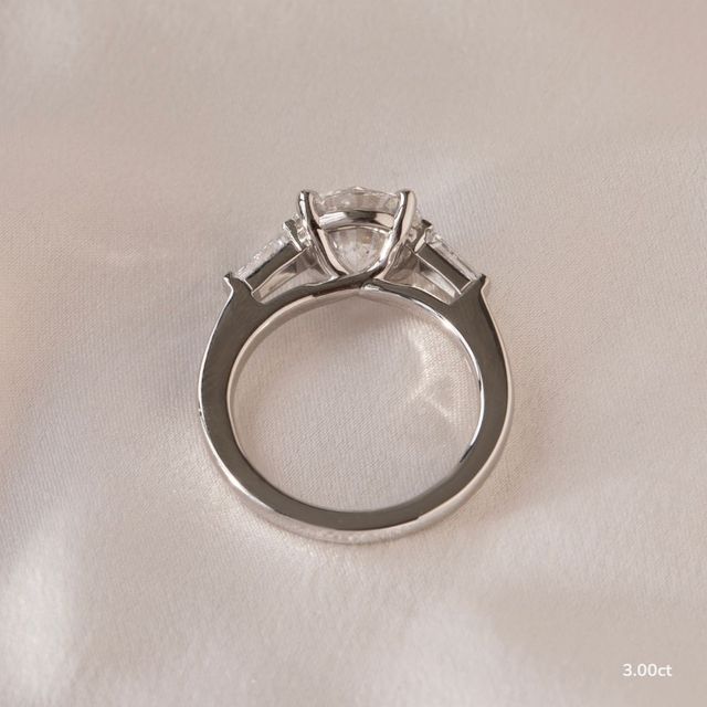 Leela White Gold Trilogy Engagement Ring