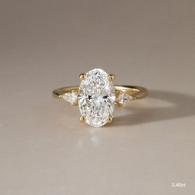 Anam Cara Yellow Gold Trilogy Engagement Ring
