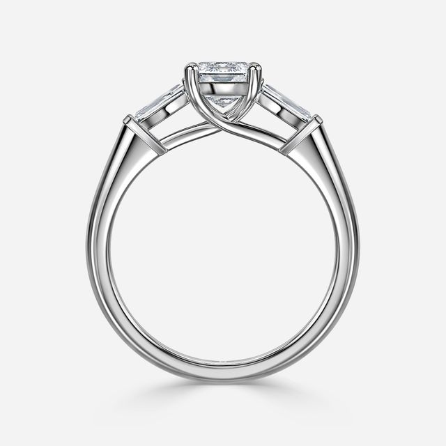 Leela Platinum Trilogy Engagement Ring
