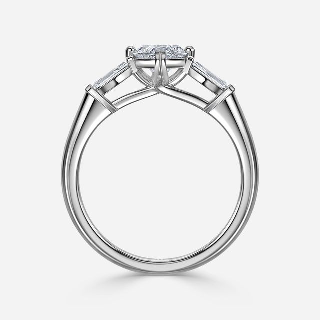 Leela White Gold Trilogy Engagement Ring