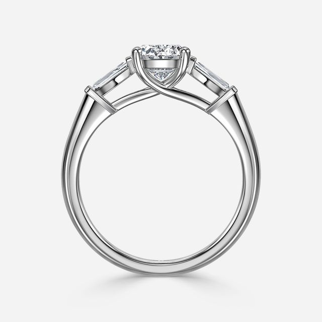 Leela Platinum Trilogy Engagement Ring