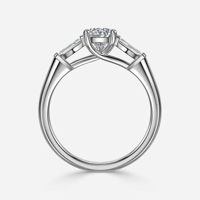 Leela Platinum Trilogy Engagement Ring
