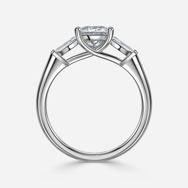 Leela White Gold Trilogy Engagement Ring