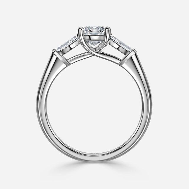 Leela Platinum Trilogy Engagement Ring