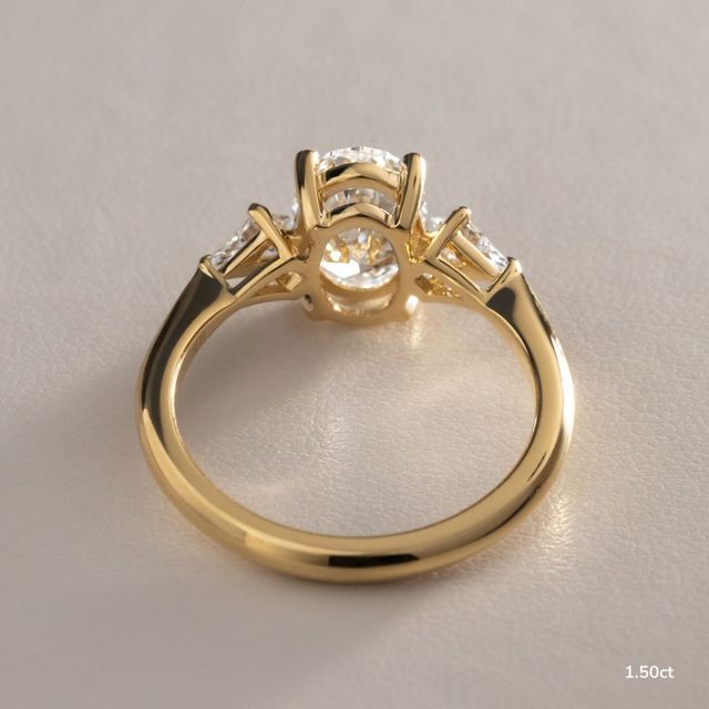 Anam Cara Yellow Gold Trilogy Engagement Ring
