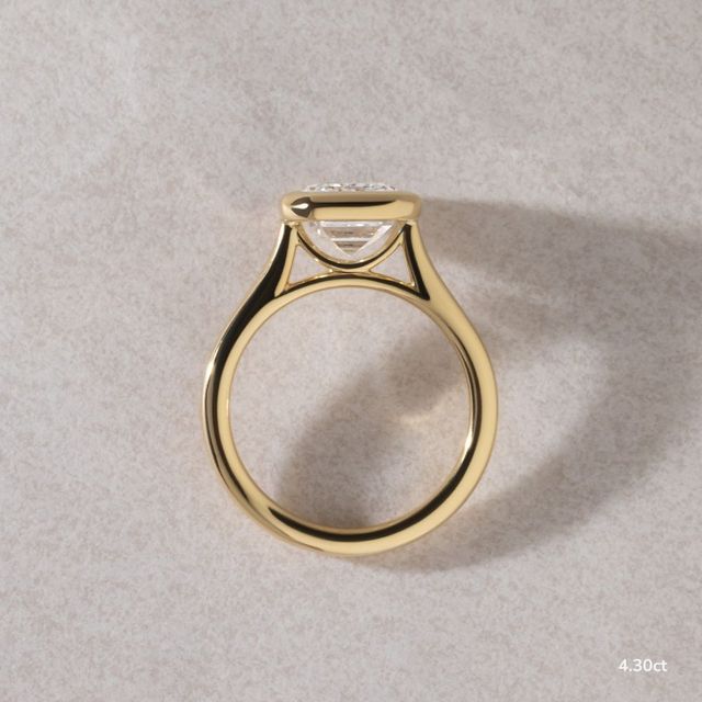 Georgia Yellow Gold Bezel Engagement Ring