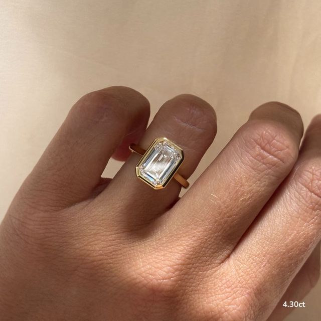 Georgia Yellow Gold Bezel Engagement Ring