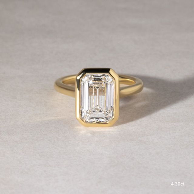 Georgia Yellow Gold Bezel Engagement Ring