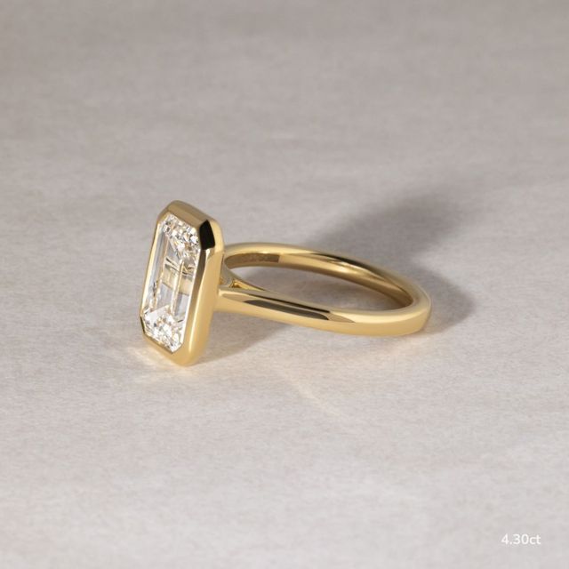 Georgia Yellow Gold Bezel Engagement Ring