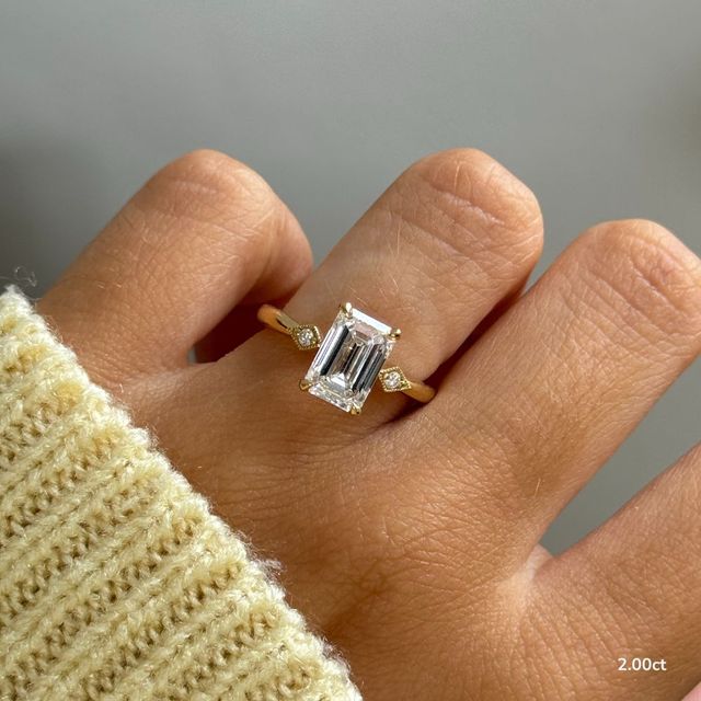 Athira Yellow Gold Vintage Engagement Ring