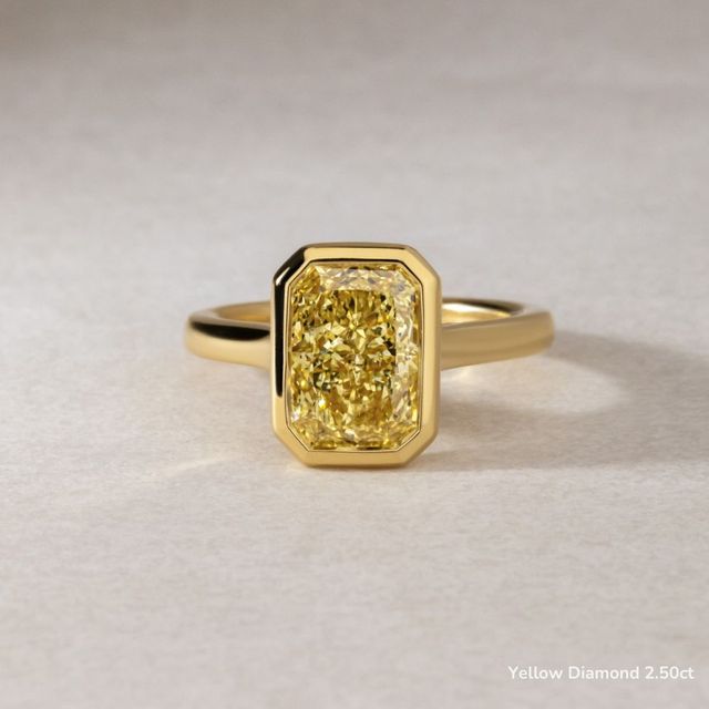 Georgia Yellow Gold Bezel Engagement Ring