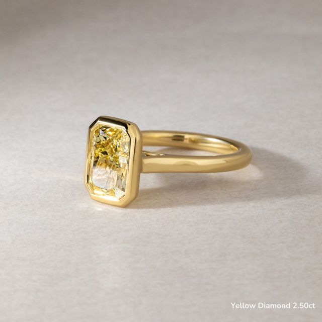 Georgia Yellow Gold Bezel Engagement Ring